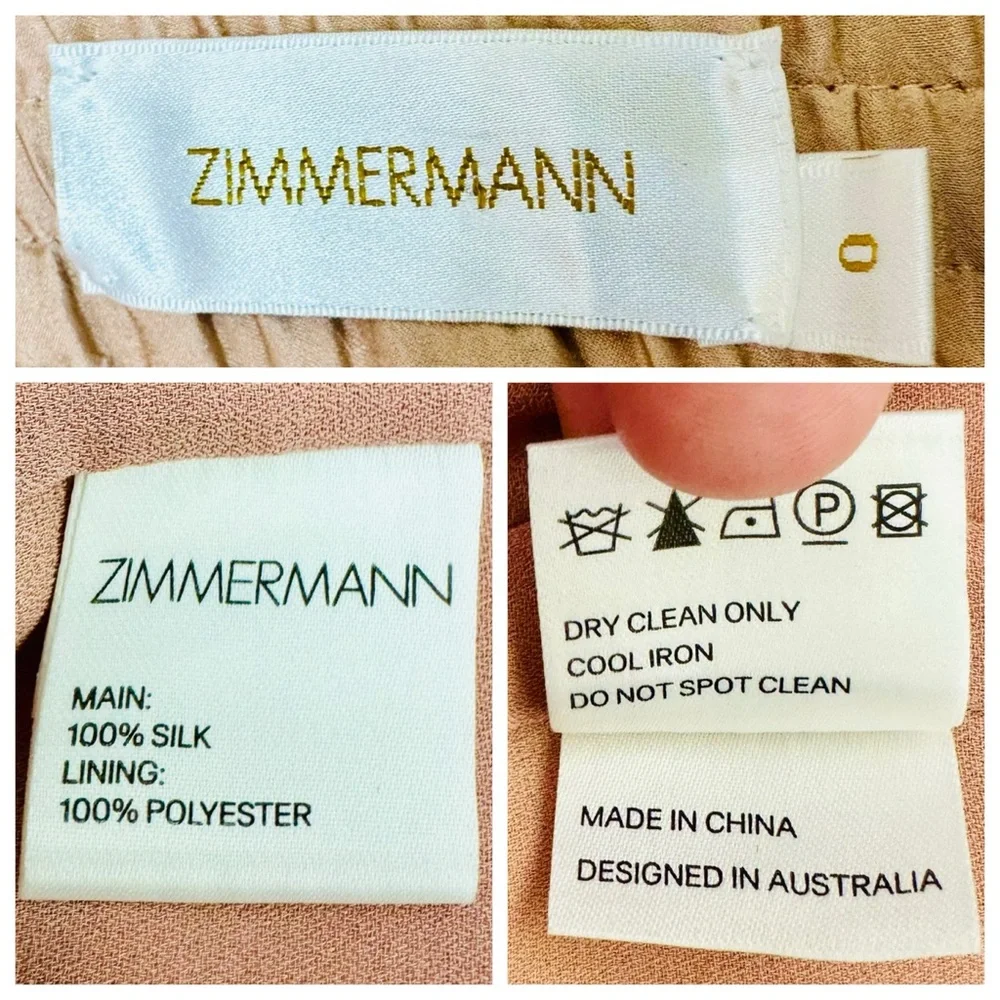 EUC Zimmermann Nude Silk Flutter Shorts - Picture 17 of 17